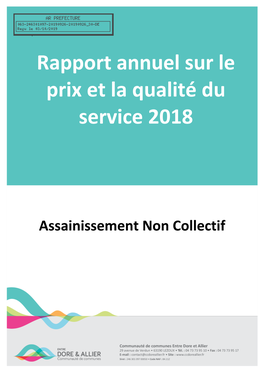 Rapport Annuel Sur Le Prix Et La Qualité Du Service 2018