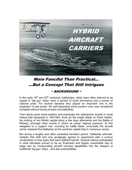 Hybrid Aircraft Carriers