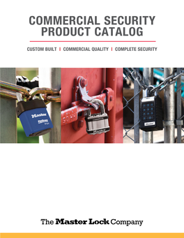 Master Lock Commerical Security Catalog