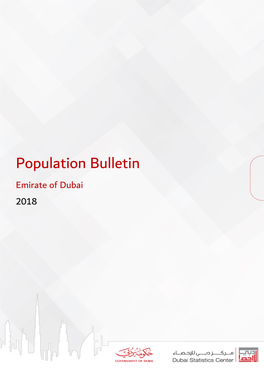 Population Bulletin Emirate of Dubai 2018