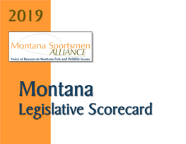 2019 MSA Montana Legislative Scorecard