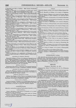 CONGRESSIONAL RECORD- SENATE. DEOEI\IBER 10, of Randolph and State of Indiana