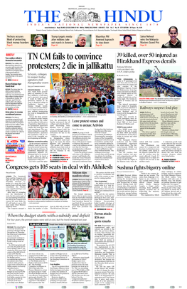 TN CM Fails to Convince Protesters
