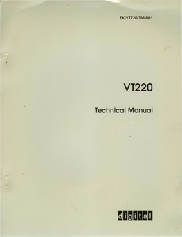 VT220 Technical Manual