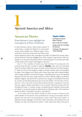 1 Ancient America and Africa American Stories