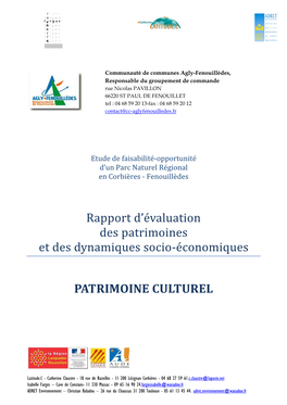 Rapport Patrimoine Culturel