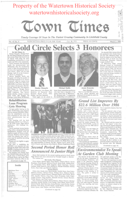 Gold Circle Selects 3 Honorees by Bob Palmer Jr