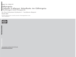 Ethiopia Urban Labour Markets in Ethiopia