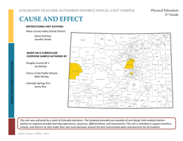 Cause and Effect