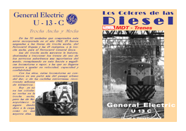 Los Colores De Las U - 13 - C Dieseldieseldiesel MDT - Trenes Trocha Ancha Y Media