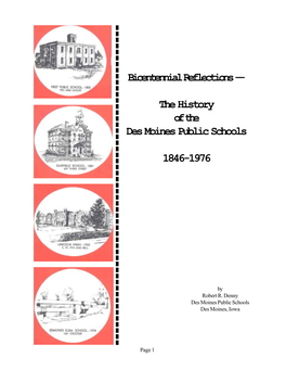 The History of the Des Moines Public Schools 1846-1976