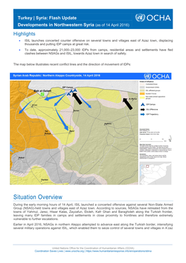 Flash Update Developments in Northwestern Syria