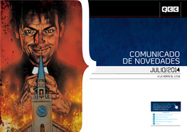 Comunicado De Novedades Julio/2014 a La Venta El 1/7/14