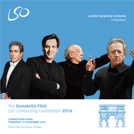 The Donatella Flick LSO Conducting Competition 2016