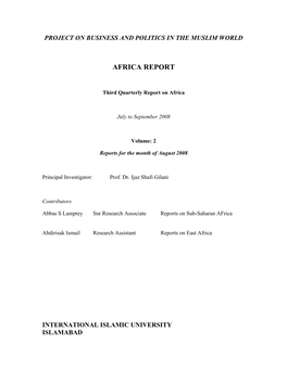 Africa Report