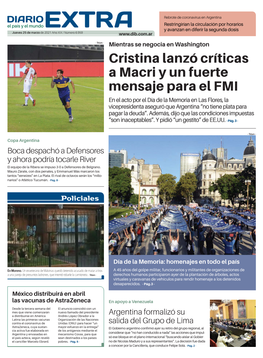 Cristina Lanzó Críticas a Macri Y Un Fuerte Mensaje Para El