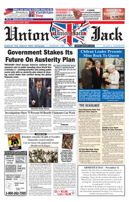 Government Stakes Its Future on Austerity Plan