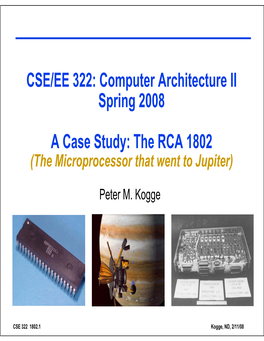 The RCA 1802 (The Microprocessor That Went to Jupiter)