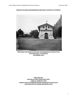 Draft Historic Context Statement: Golden Age of School Construction, San Francisco, California,” (2009)
