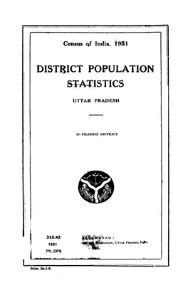 District Population Statistics, 16-Pilibhit, Uttar Pradesh