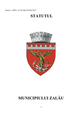 Statutul Municipiului Zalău