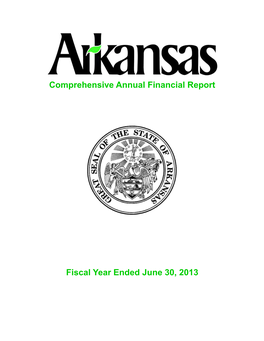 Comprehensive Annual Financial Report Fiscal Year Ended June 30, 2013