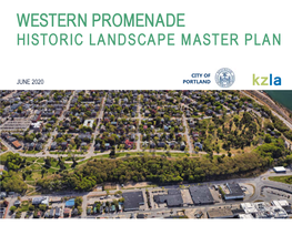 Western Promenade Historic Landscape Master Plan