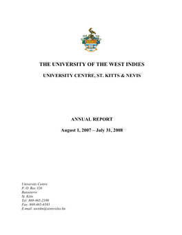 St.Kitts & Nevis Annual Report 2007