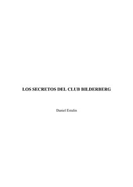 Los Secretos Del Club Bilderberg