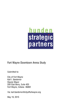 Fort Wayne Downtown Arena Study