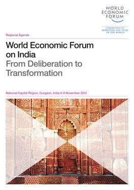 World Economic Forum on India from Deliberation to Transformation