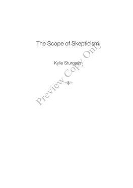 Scope of Skepticism Preview Copy