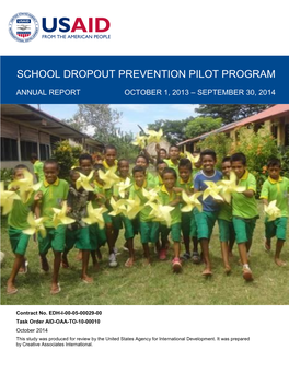 Annual Progress Report Fiscal Year 2014