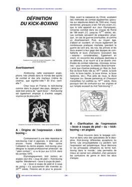 Définition Du Kick-Boxing