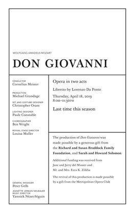 Don Giovanni