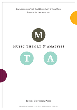 Music Theory & Analysis