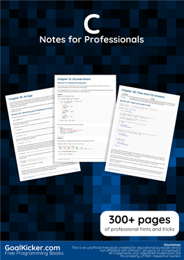 C Notes for Professionals