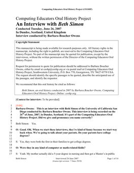 PDF Interview Transcript