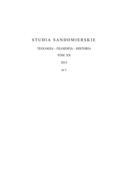 Studia Sandomierskie