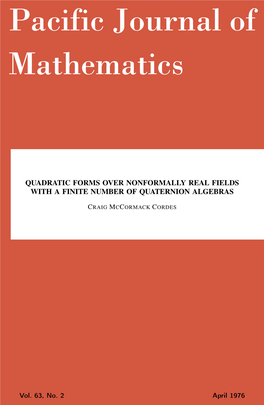 Quadratic Forms Over Nonformally Real Fields with a Finite Number of Quaternion Algebras