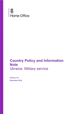 Ukraine: Military Service