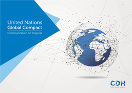 United Nations Global Compact Communication on Progress Table of Contents