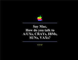 WWDC 1990: Mactcp: Overview