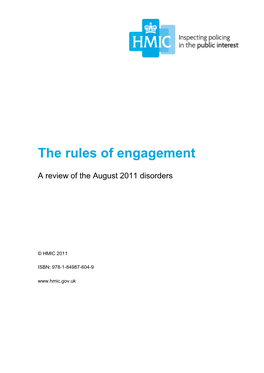 The Rules of Engagement: a Review of the August 2011 Disorders 2 Crime Strategies