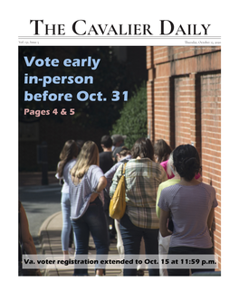 The Cavalier Daily Vol