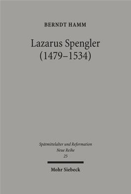 Lazarus Spengler (1479–1534)