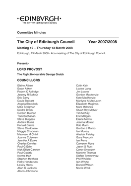 +Edinbvrgh+ the City of Edinburgh Council