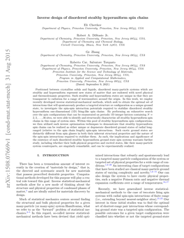 Inverse Design of Disordered Stealthy Hyperuniform Spin Chains