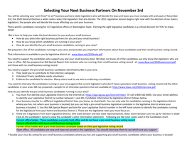 Selecting Your Next Business Partners on November 3Rd