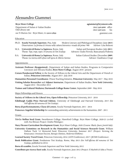 CV · Page 1 of 13 June 2021